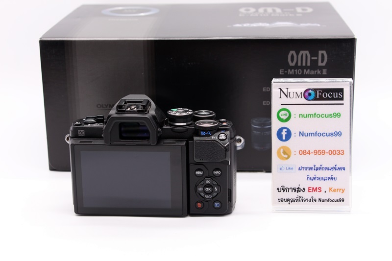 กล้อง Olympus OM-D E-M10 Mark III เลนส์ 14-42mm สีดำ ประกัน หมดแ้ว ซัตเตอร์ 4พัน สภาพสวย เมนูภาษาไทย อุปกรณ์ครบยกกล่อง